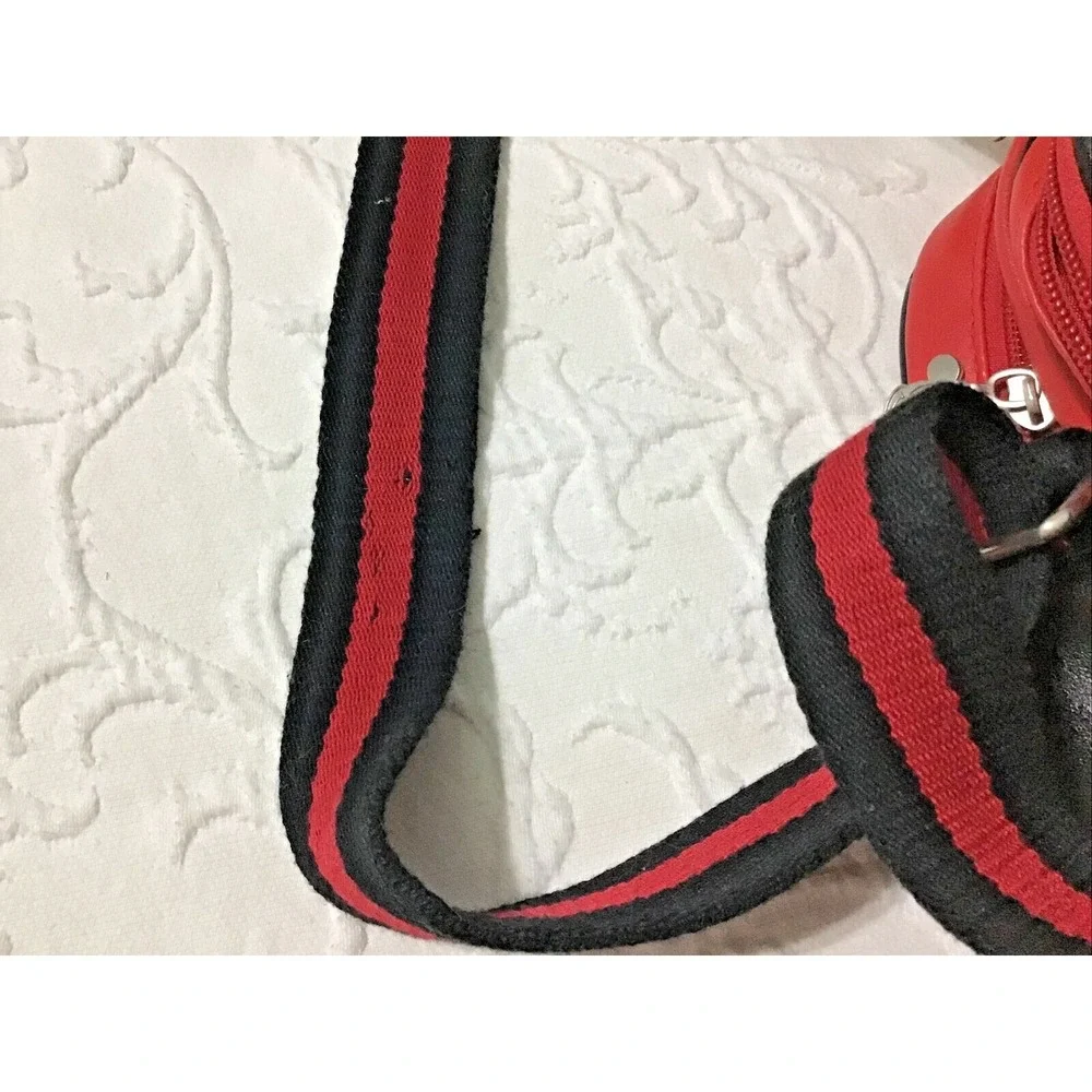 Disney Mickey Mouse Purse Red White Black Small Bookbag Tote Shoulder Strap Y2K